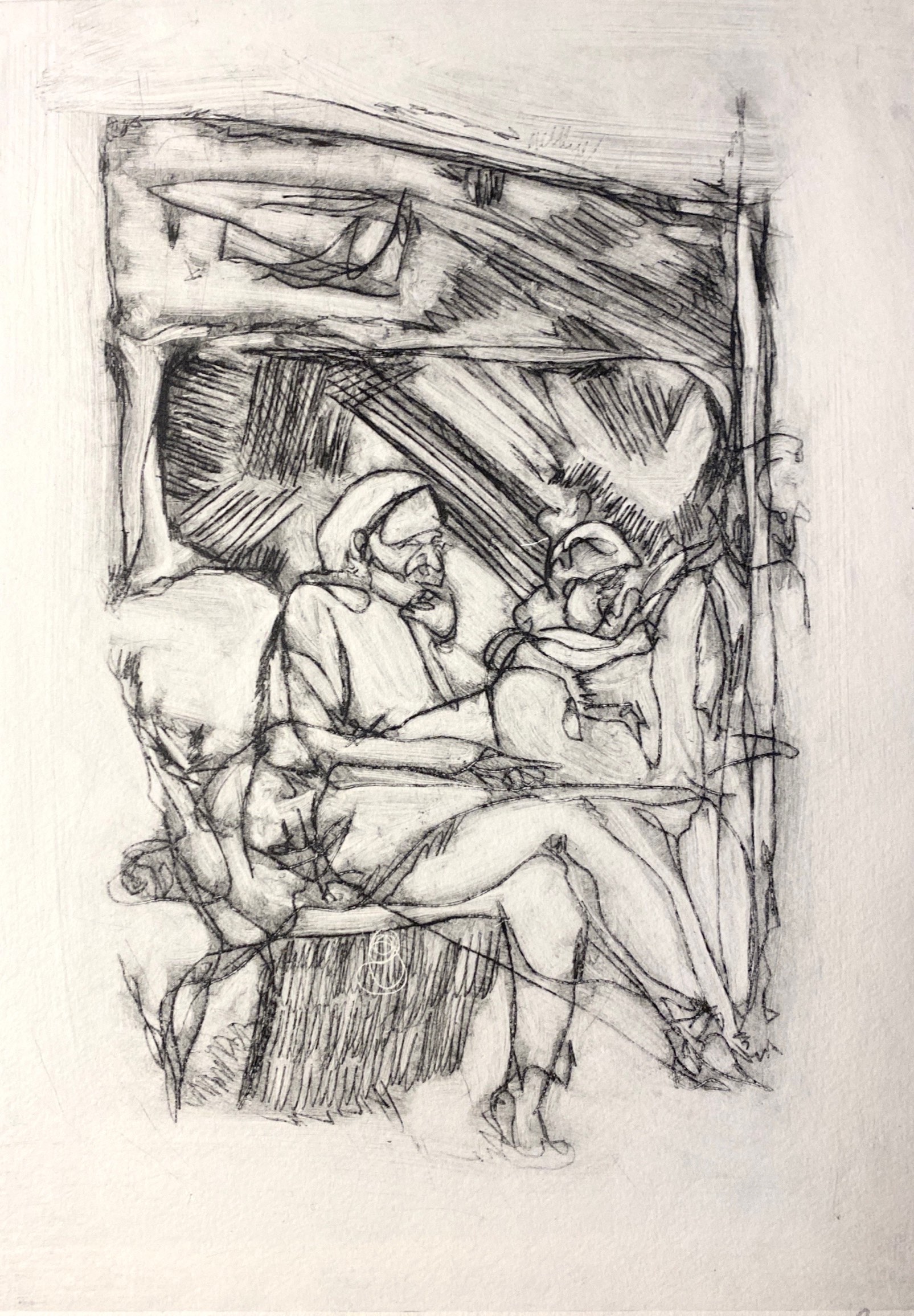 Nachdenklich in der Bremer Tram